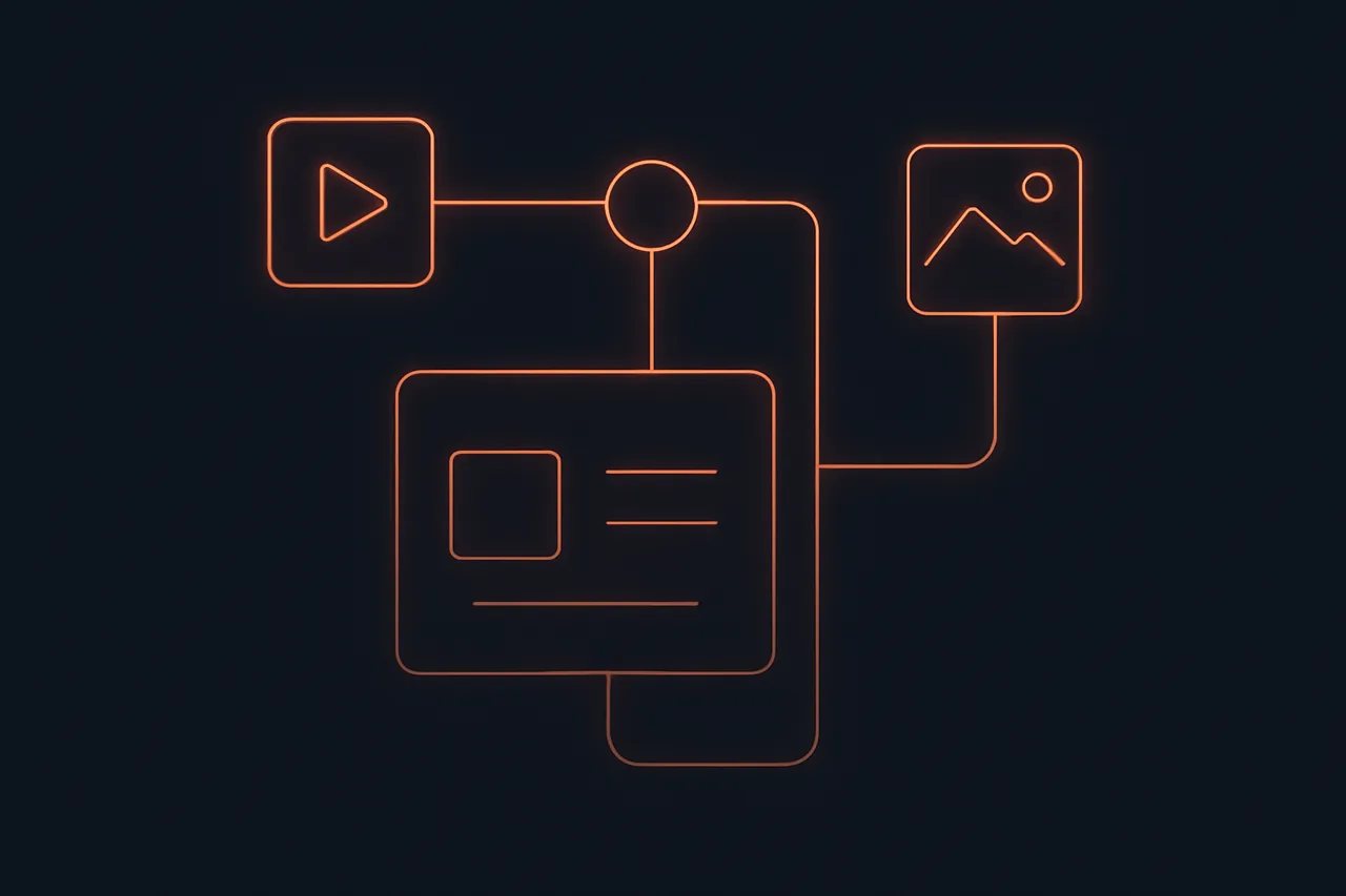 An automated content workflow from brief to published campaign